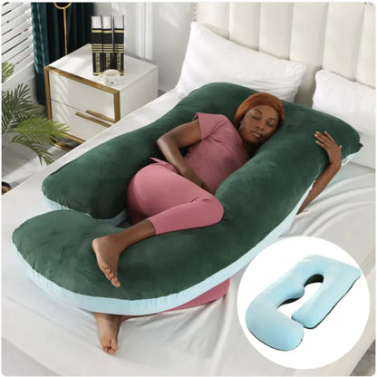 Maternity Pillow Waist Support Side Sleeping Slope Pillow J-type