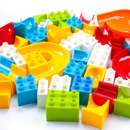 Duploed Blocks Funnel Slide Bricks Toys For Children