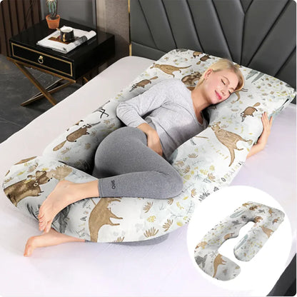 Maternity Pillow Waist Support Side Sleeping Slope Pillow J-type