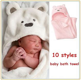 Cartoon Animal Baby Bath Towels Soft