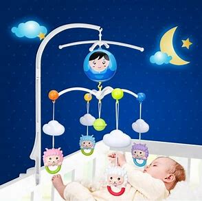 Box Bed Bell Hanging Toys Holder Bracket Infant Crib Toy Gift