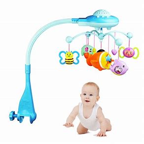 Box Bed Bell Hanging Toys Holder Bracket Infant Crib Toy Gift