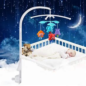 Box Bed Bell Hanging Toys Holder Bracket Infant Crib Toy Gift