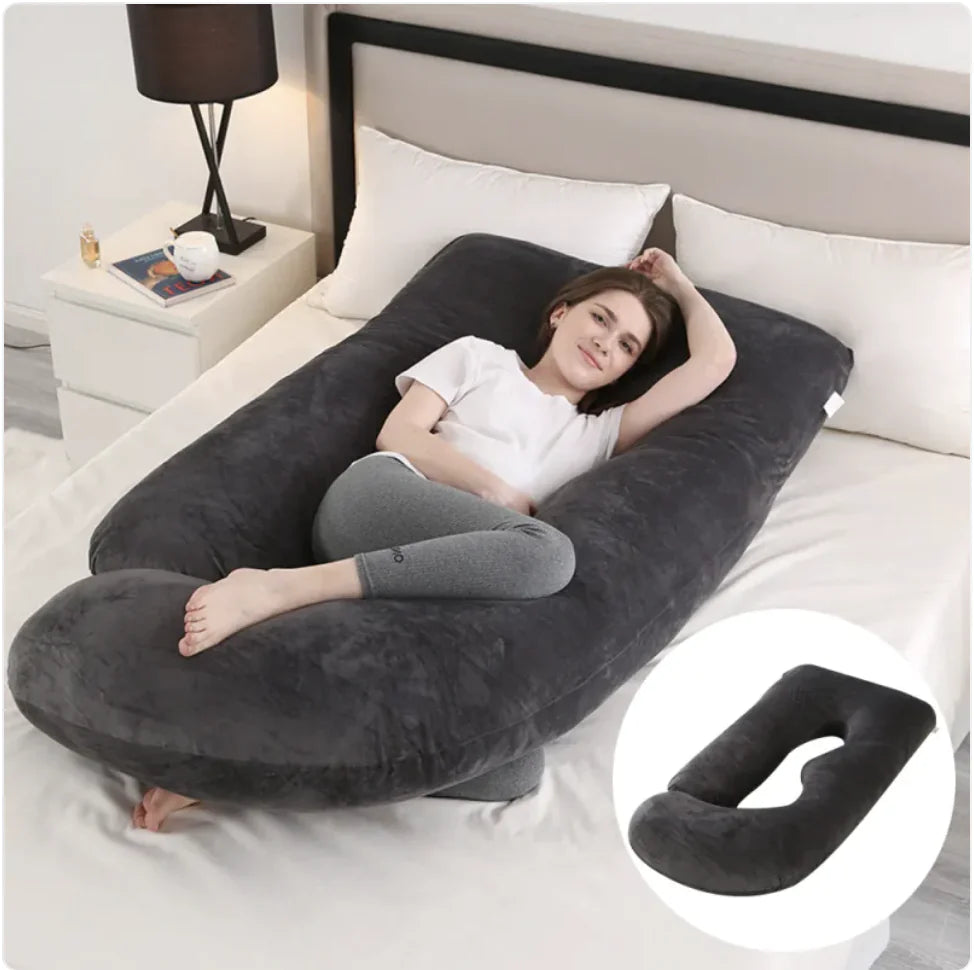 Maternity Pillow Waist Support Side Sleeping Slope Pillow J-type