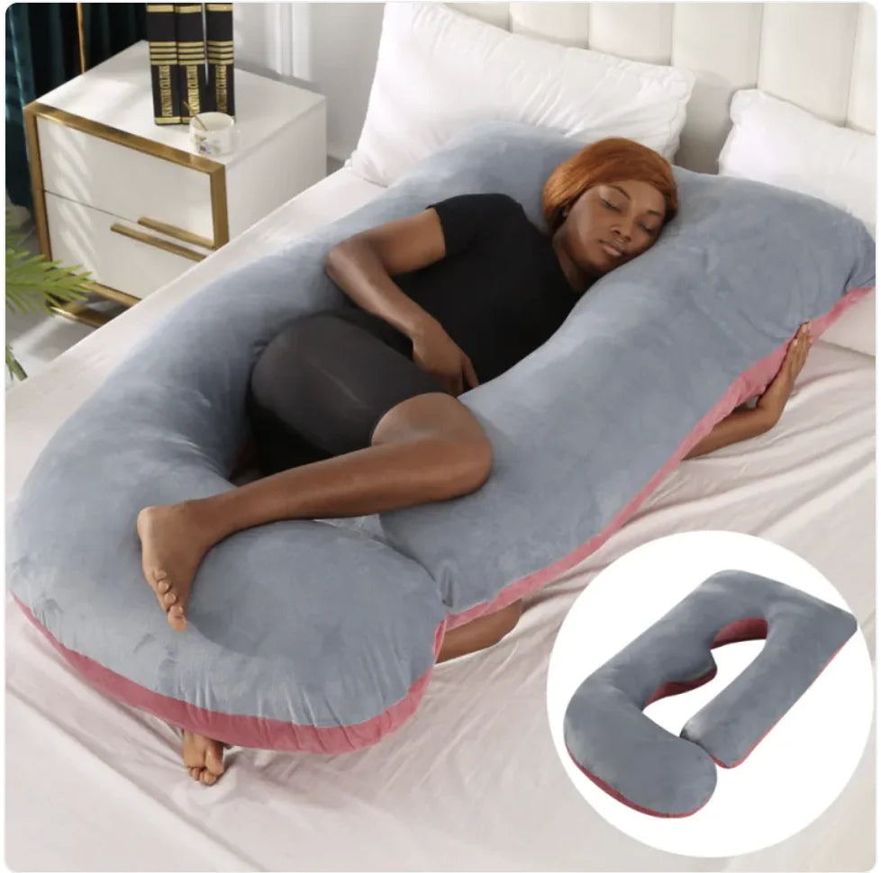 Maternity Pillow Waist Support Side Sleeping Slope Pillow J-type